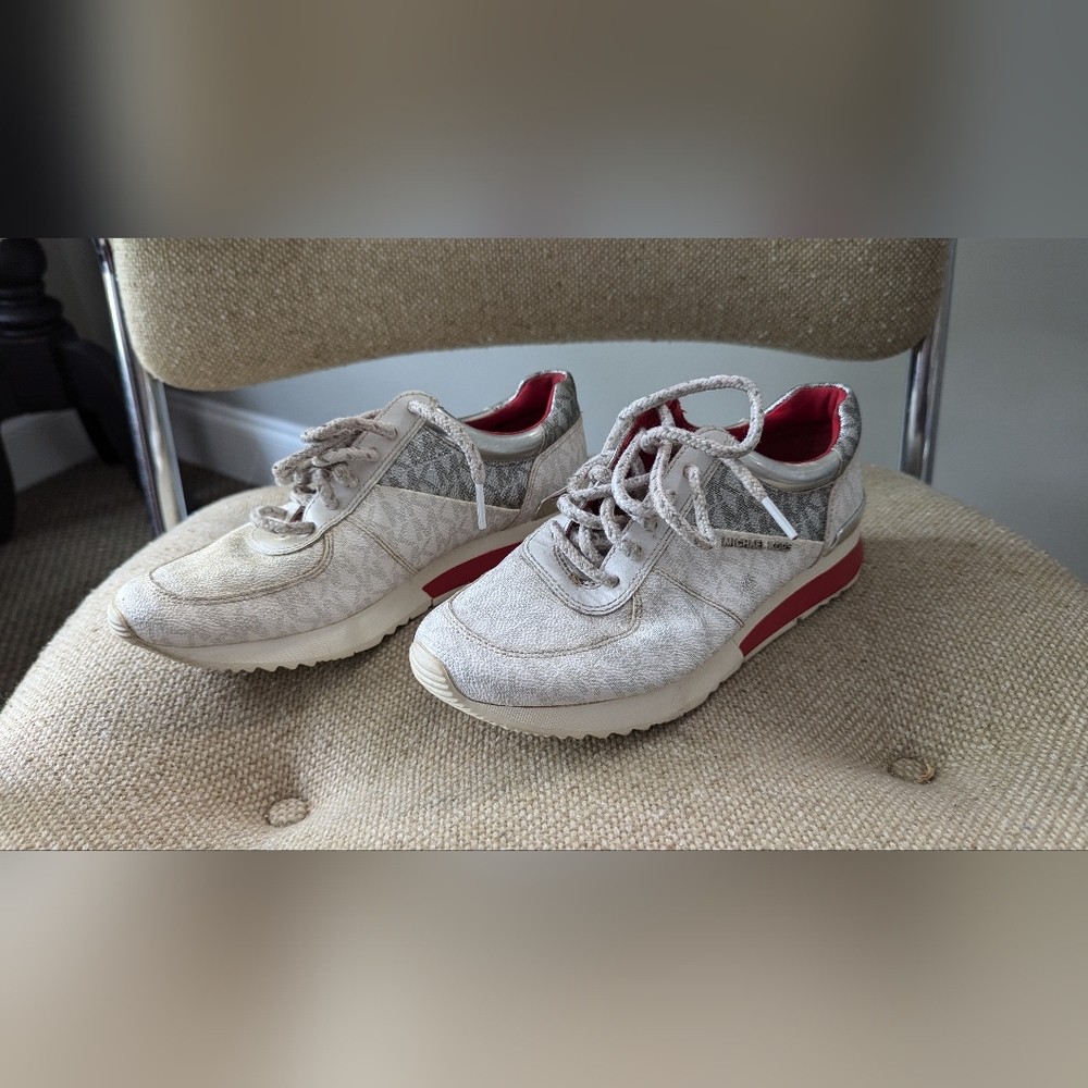 Women's Michael Kohrs size 7 red and white sneakers